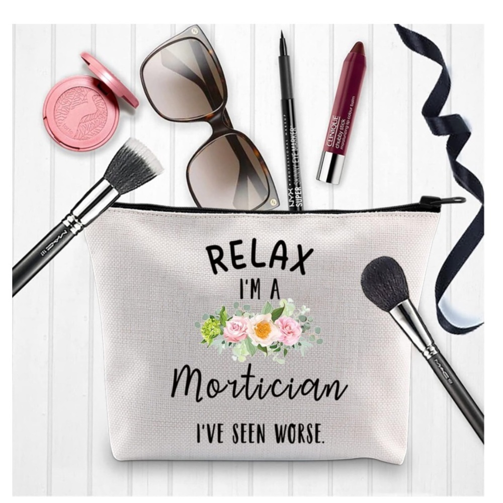 NWT Mortician Themed Makeup Cosmetics Case- Cute!